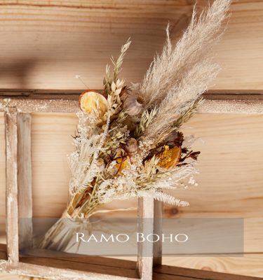 Ramo de flores preservadas Boho