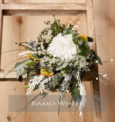 Ramo de flores preservadas White